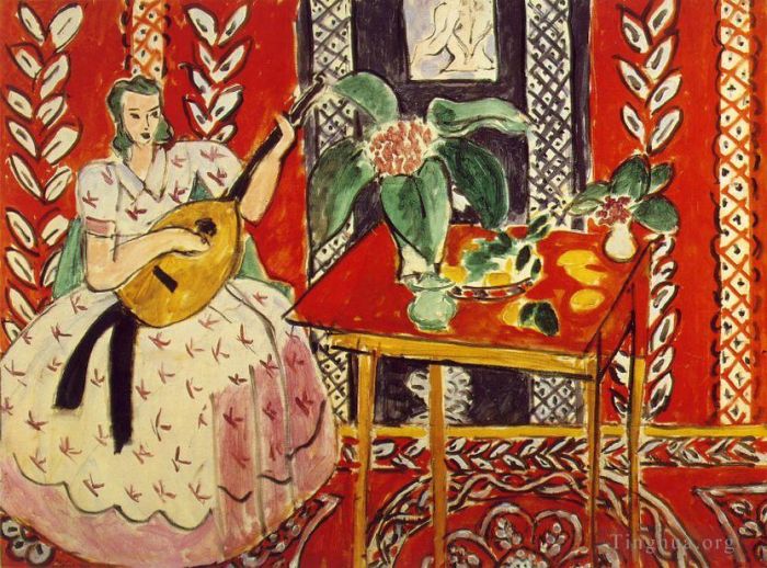 Henri Matisse's Contemporary Various Paintings - The Lute Le luth February 1943