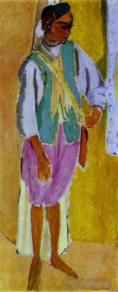Henri Matisse's Contemporary Various Paintings - The Moroccan Amido Lefthand panel of a triptych