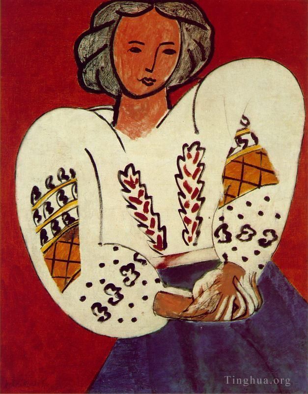 Henri Matisse's Contemporary Various Paintings - The Rumanian Blouse