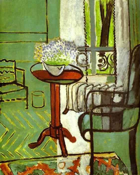Henri Matisse's Contemporary Various Paintings - The Window Interior with Forget Me Nots 1916