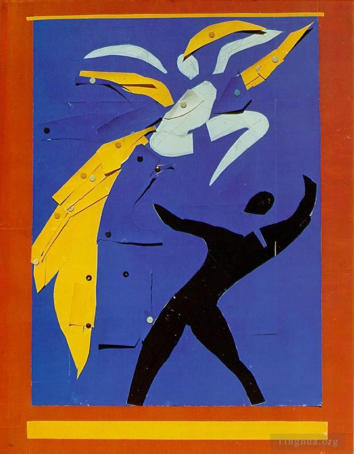 Henri Matisse's Contemporary Various Paintings - Two Dancers Study for Rouge et Noir 1938