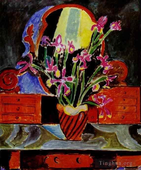 Henri Matisse's Contemporary Various Paintings - Vase of Irises 1912