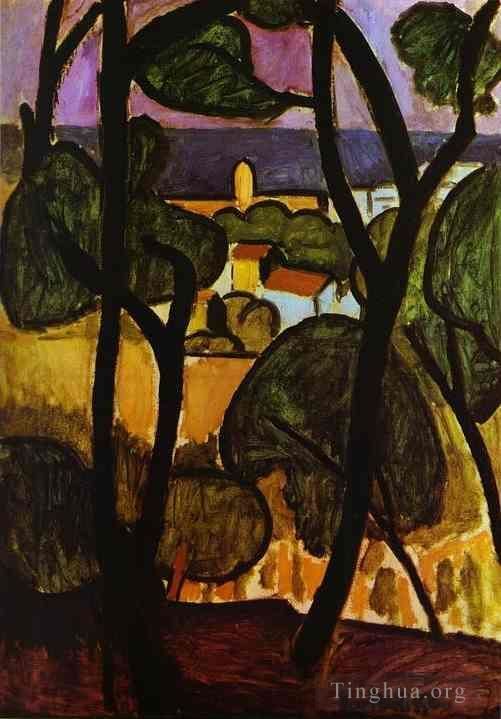 Henri Matisse's Contemporary Various Paintings - View of Collioure 1908