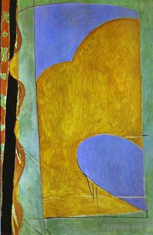 Contemporary Artwork by Henri Matisse - Yellow Curtain 1914