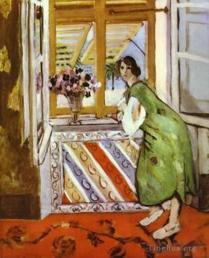 Contemporary Artwork by Henri Matisse - Young Girl in a Green Dress 1921