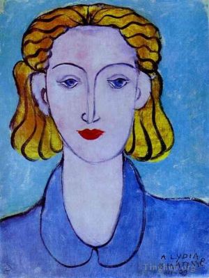 Contemporary Artwork by Henri Matisse - Young Woman in a Blue Blouse Portrait of Lydia Delectorskaya the Artist s Secretary 1939