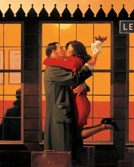 Jack Vettriano's Contemporary Oil Painting - Back Where You Belong
