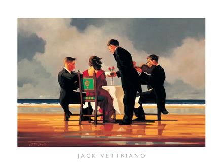 Jack Vettriano's Contemporary Oil Painting - Elegy for a Dead Admiral