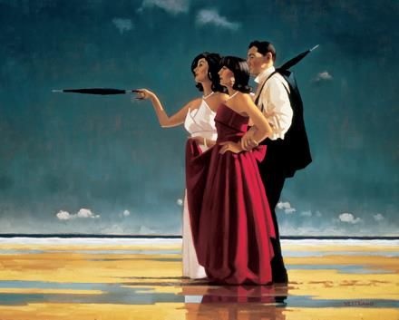 Jack Vettriano's Contemporary Oil Painting - Missing Man 1
