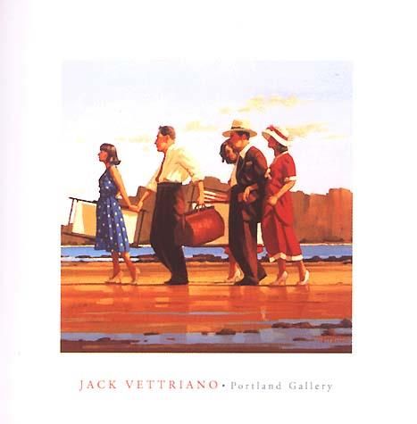 Jack Vettriano's Contemporary Oil Painting - Oh Happy Days