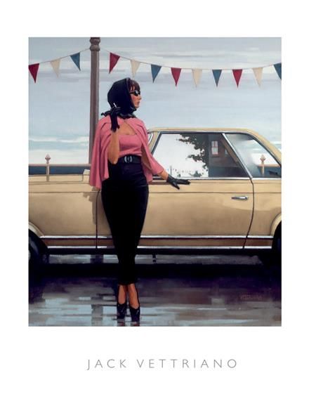 Jack Vettriano's Contemporary Oil Painting - Suddenly One Summer
