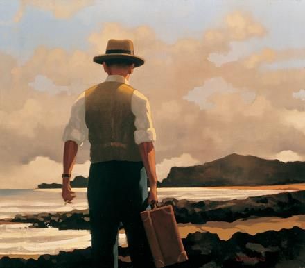 Jack Vettriano's Contemporary Oil Painting - The Drifter