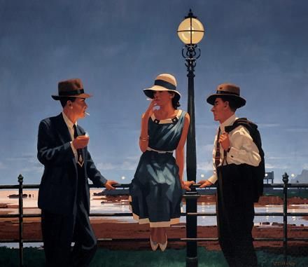Jack Vettriano's Contemporary Oil Painting - The Game Of Life
