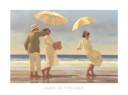 Jack Vettriano's Contemporary Oil Painting - The Picnic Party