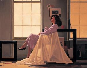 Contemporary Artwork by Jack Vettriano - Winter Light And Lavender