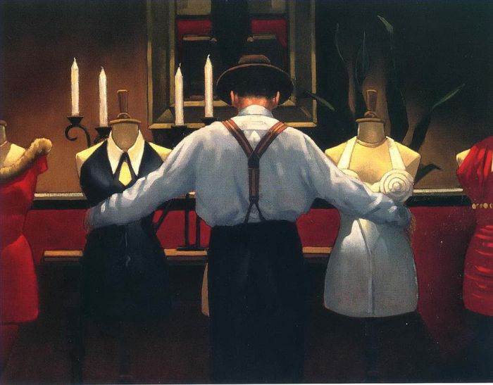 Jack Vettriano's Contemporary Oil Painting - A kind of loving