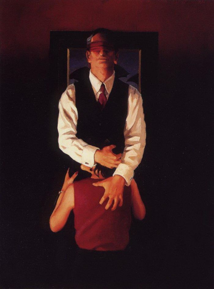 Jack Vettriano's Contemporary Oil Painting - A strange and tender magic ii
