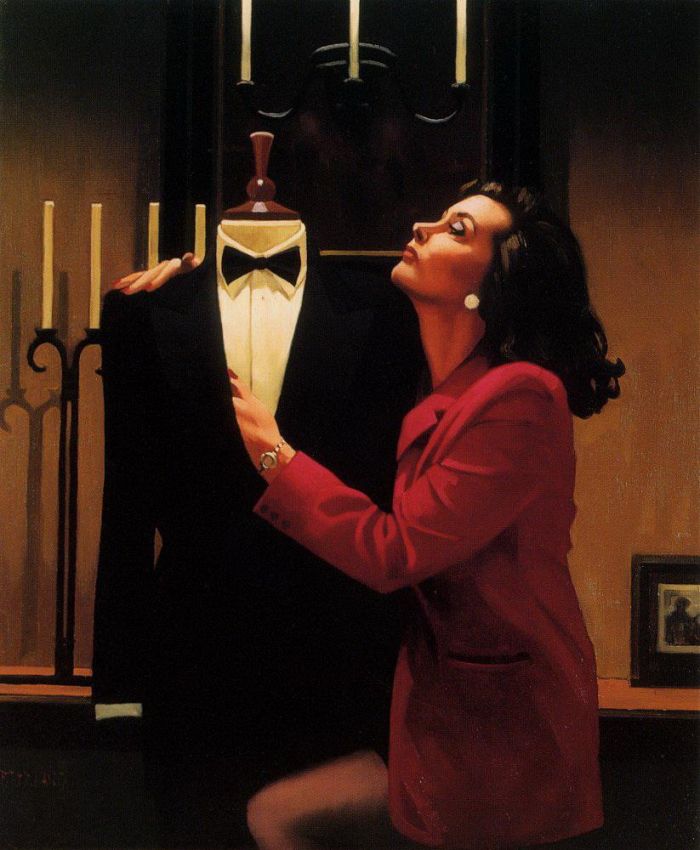 Jack Vettriano's Contemporary Oil Painting - Another kind of love