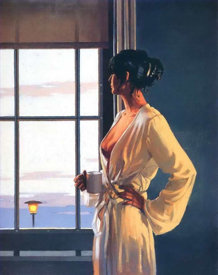 Jack Vettriano's Contemporary Oil Painting - Baby bye bye