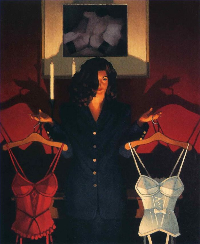 Jack Vettriano's Contemporary Oil Painting - Heaven or hell the sweetest choice