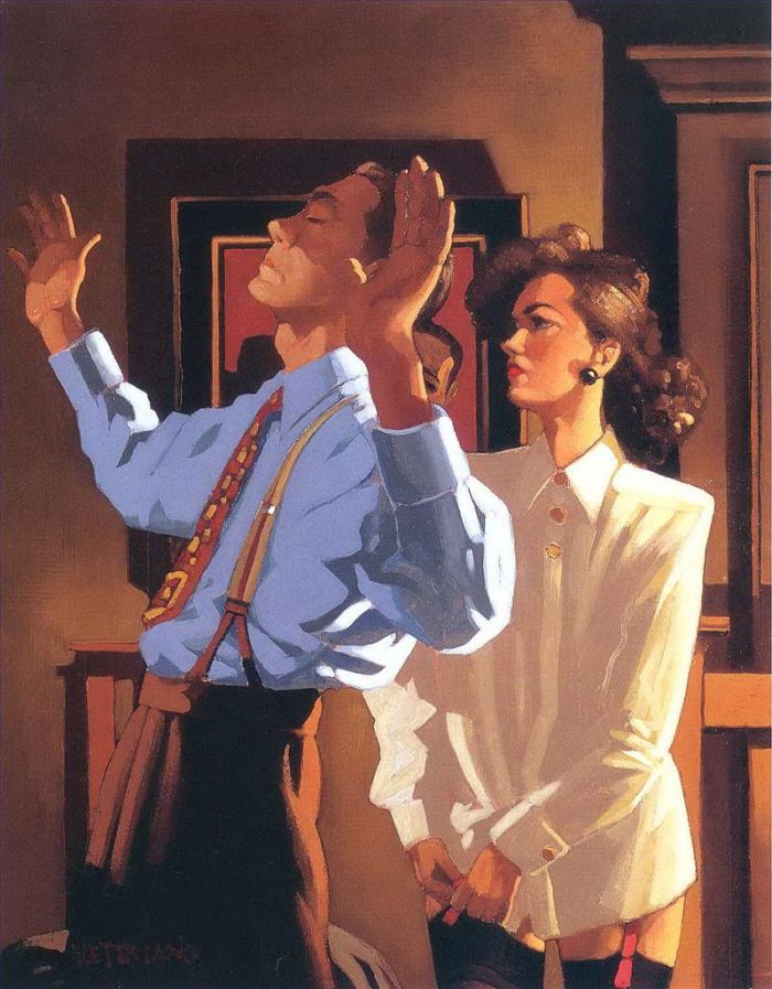 Jack Vettriano's Contemporary Oil Painting - Not identified
