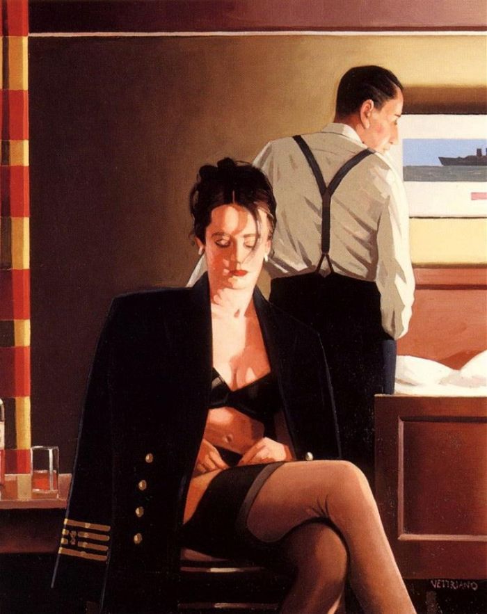Jack Vettriano's Contemporary Oil Painting - Sailors toy