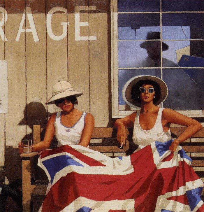 Jack Vettriano's Contemporary Oil Painting - The british are coming