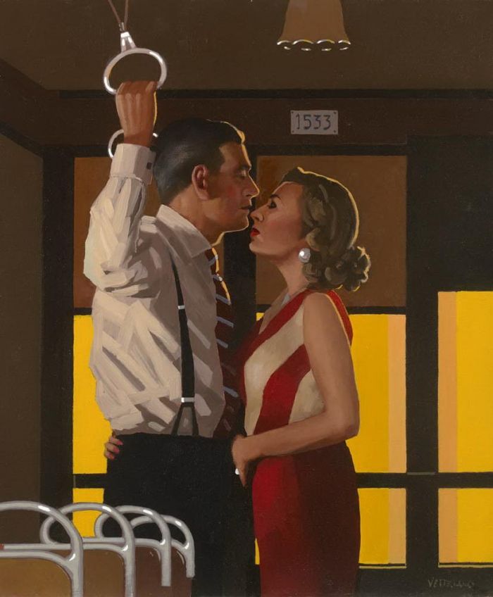 Jack Vettriano's Contemporary Oil Painting - The last great romantics