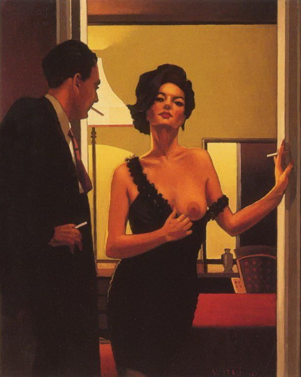 Jack Vettriano's Contemporary Oil Painting - The opening gambit