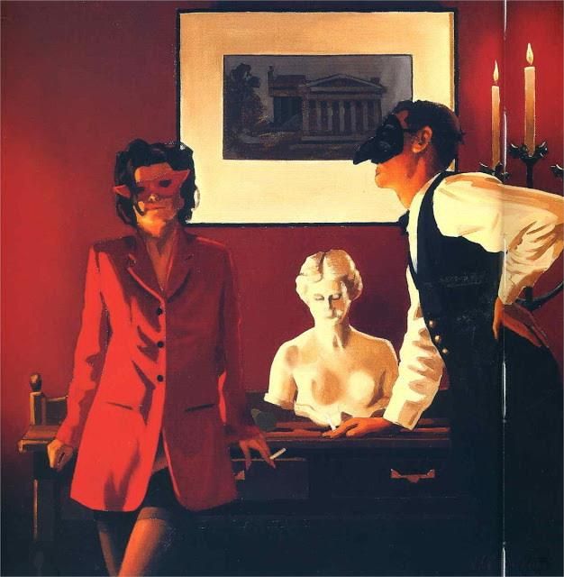 Jack Vettriano's Contemporary Oil Painting - The sparrow and the hawk