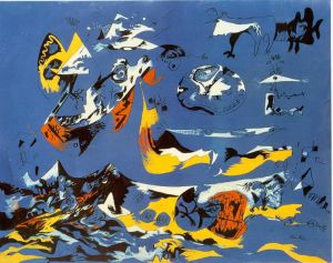 Contemporary Artwork by Jackson Pollock - Blue Moby Dick