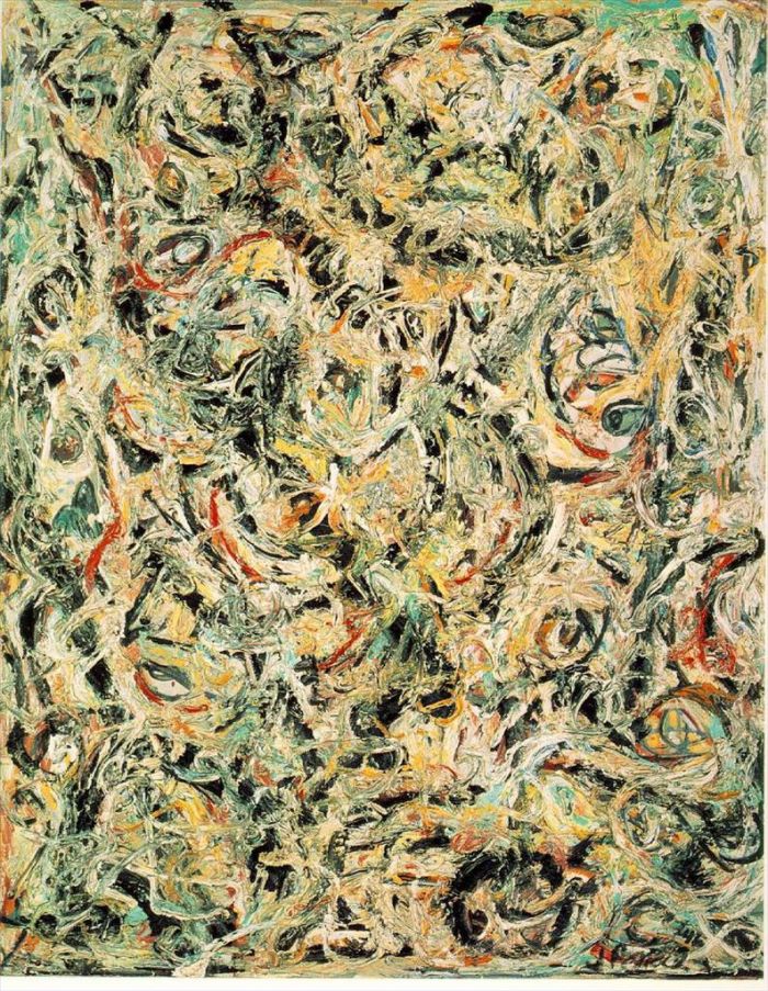 Jackson Pollock's Contemporary Various Paintings - Eyes in the Heat