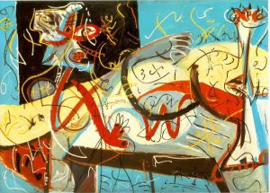 Contemporary Artwork by Jackson Pollock - Stenographic Figure