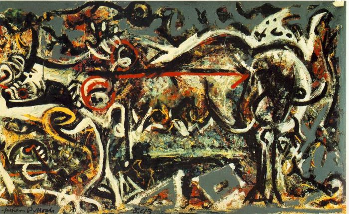 Jackson Pollock's Contemporary Various Paintings - The She Wolf