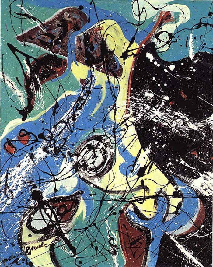 Jackson Pollock's Contemporary Various Paintings - Waterbirds