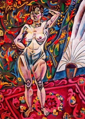 Contemporary Oil Painting - Standing Nude