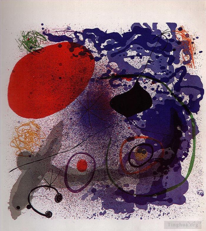 Joan Miro's Contemporary Various Paintings - Batement II
