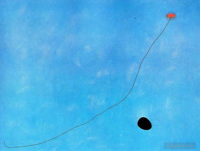 Joan Miro's Contemporary Various Paintings - Blue III