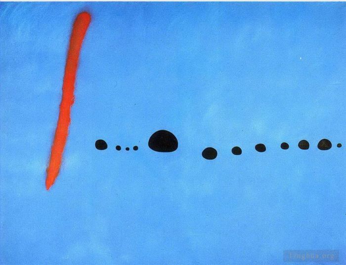 Joan Miro's Contemporary Various Paintings - Blue II