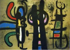 Contemporary Artwork by Joan Miro - Character and Bird