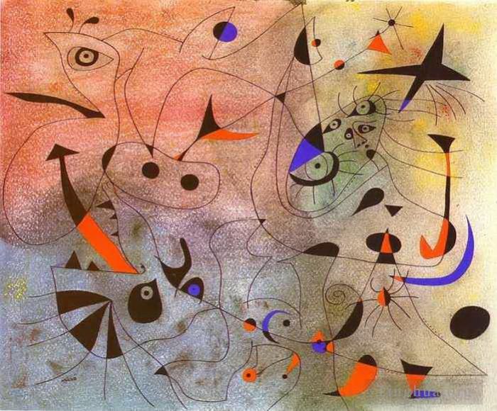 Joan Miro's Contemporary Various Paintings - Constellation The Morning Star