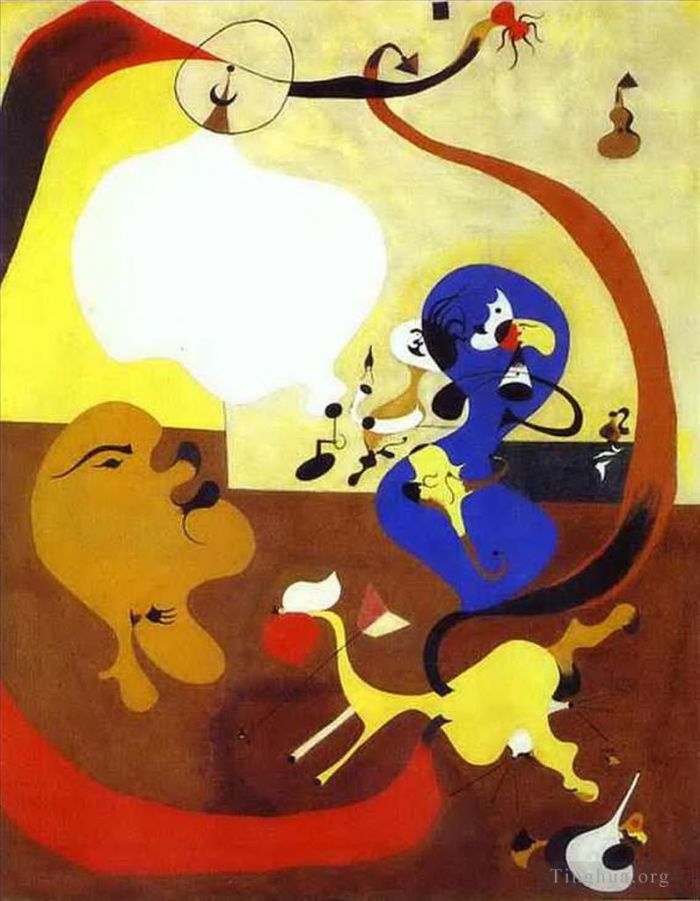 Joan Miro's Contemporary Various Paintings - Dutch Interior II