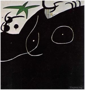 Contemporary Artwork by Joan Miro - Femme devant l toile filante