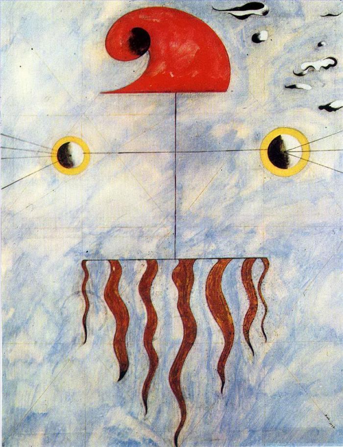 Joan Miro's Contemporary Various Paintings - Head of a Catalan Peasant