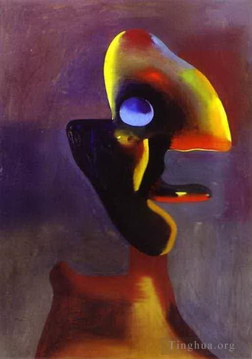 Joan Miro's Contemporary Various Paintings - Head of a Man