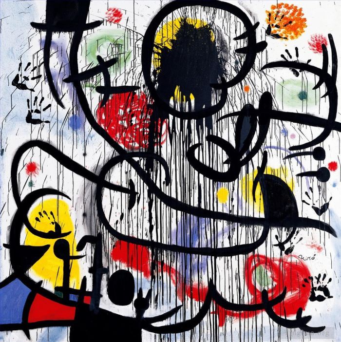 Joan Miro's Contemporary Various Paintings - May