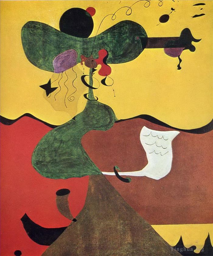 Joan Miro's Contemporary Various Paintings - Portrait of Mrs Mills in 1750