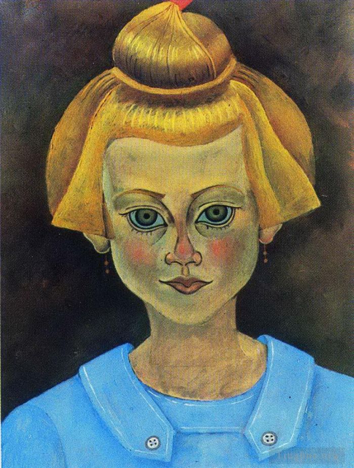 Joan Miro's Contemporary Various Paintings - Portrait of a Young Girl
