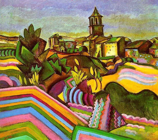 Joan Miro's Contemporary Various Paintings - Prades the Village