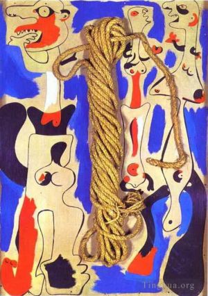 Contemporary Artwork by Joan Miro - Rope and People I
